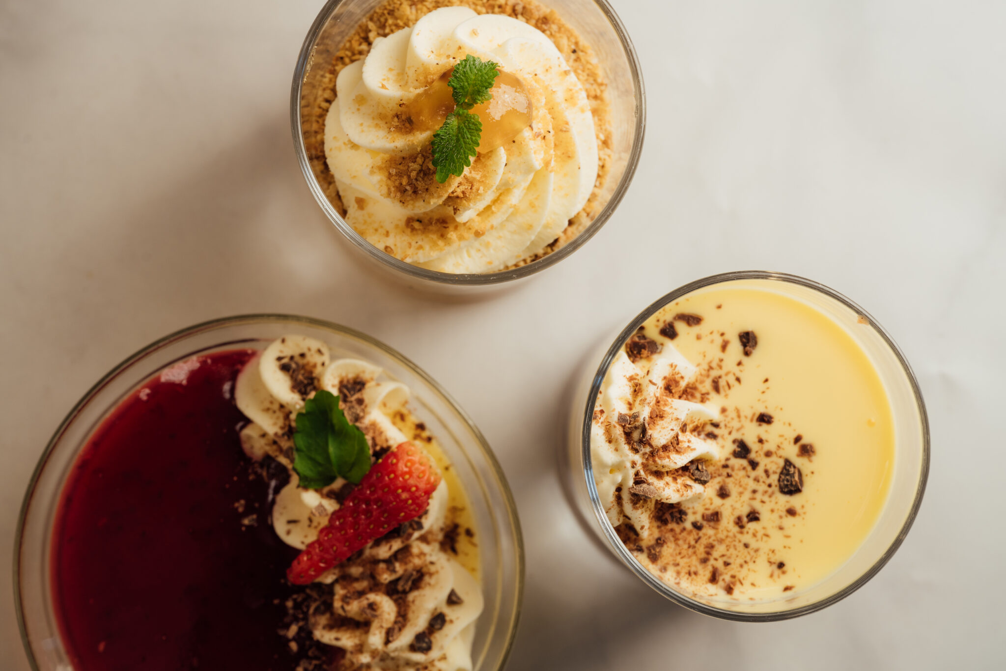 Et utvalg av våre nydelige desserter